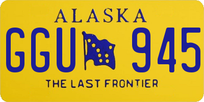 AK license plate GGU945