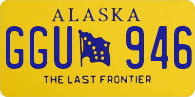 AK license plate GGU946