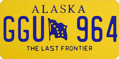 AK license plate GGU964