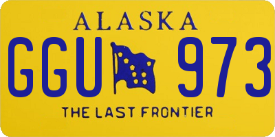 AK license plate GGU973
