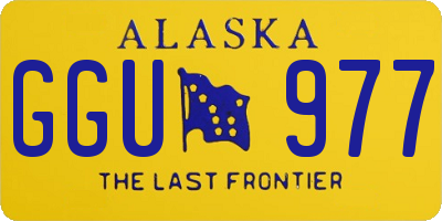 AK license plate GGU977