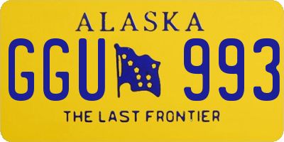 AK license plate GGU993