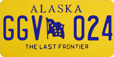 AK license plate GGV024
