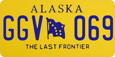 AK license plate GGV069