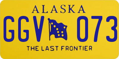 AK license plate GGV073
