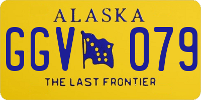 AK license plate GGV079