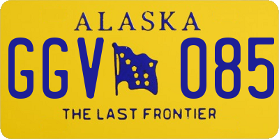 AK license plate GGV085