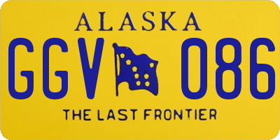 AK license plate GGV086