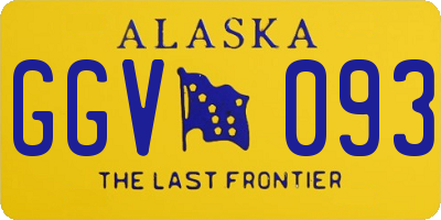 AK license plate GGV093