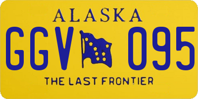 AK license plate GGV095