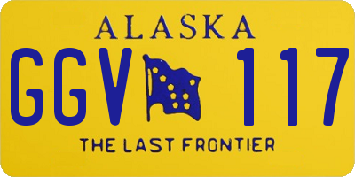 AK license plate GGV117