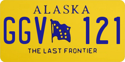 AK license plate GGV121