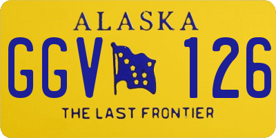 AK license plate GGV126