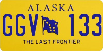 AK license plate GGV133
