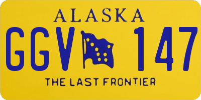 AK license plate GGV147