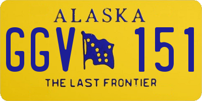 AK license plate GGV151