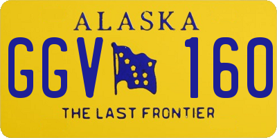 AK license plate GGV160