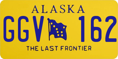 AK license plate GGV162