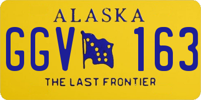 AK license plate GGV163