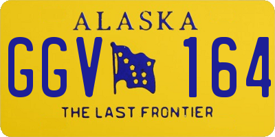 AK license plate GGV164