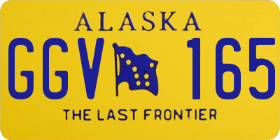 AK license plate GGV165