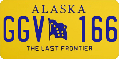 AK license plate GGV166