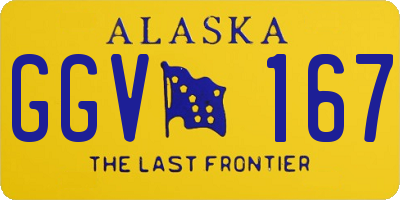 AK license plate GGV167