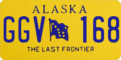 AK license plate GGV168