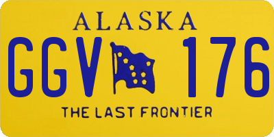 AK license plate GGV176