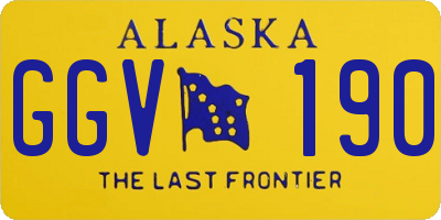 AK license plate GGV190