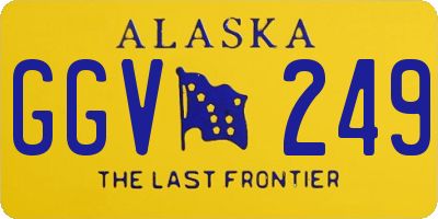 AK license plate GGV249