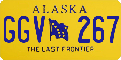 AK license plate GGV267