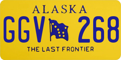 AK license plate GGV268