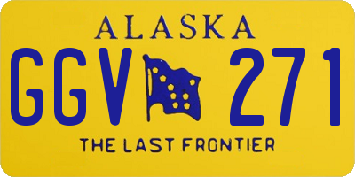 AK license plate GGV271