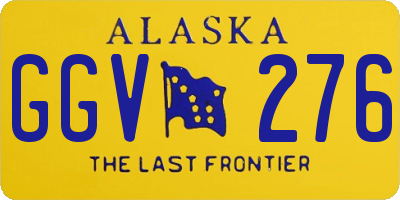AK license plate GGV276