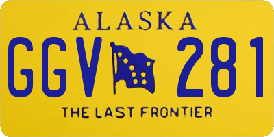 AK license plate GGV281
