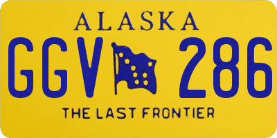 AK license plate GGV286