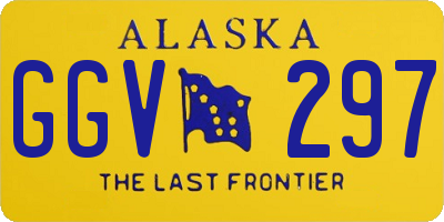 AK license plate GGV297