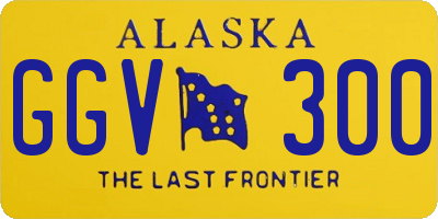 AK license plate GGV300