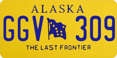 AK license plate GGV309