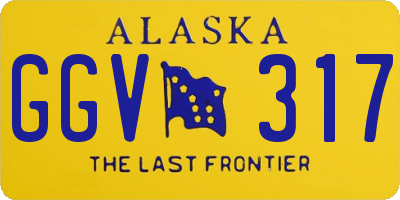 AK license plate GGV317