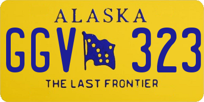 AK license plate GGV323