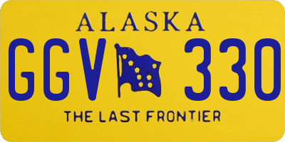 AK license plate GGV330