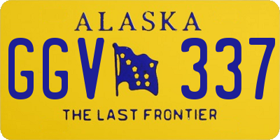 AK license plate GGV337