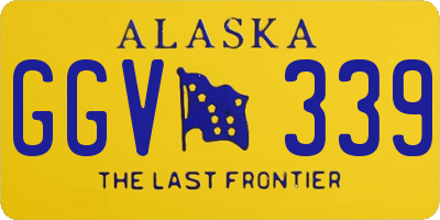 AK license plate GGV339