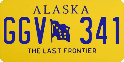 AK license plate GGV341