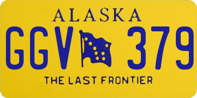 AK license plate GGV379