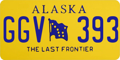 AK license plate GGV393