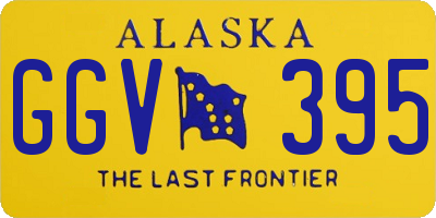 AK license plate GGV395