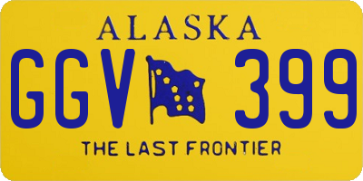 AK license plate GGV399